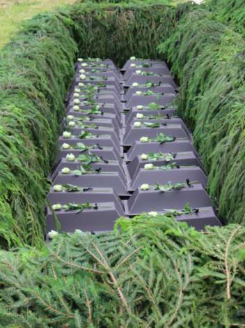 Reburial ceremony of the Baldone Jews at the Baldone city cemetery