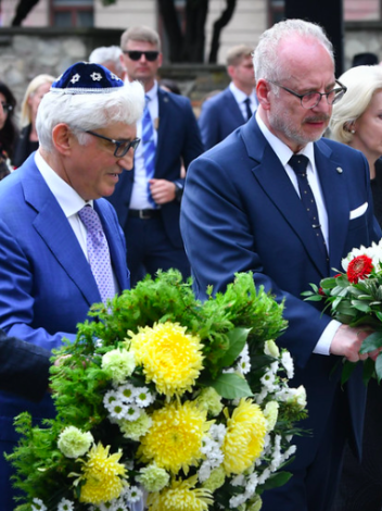 Memorial Ceremony on Commemoration Day of Genocide against the Jews in Latvia